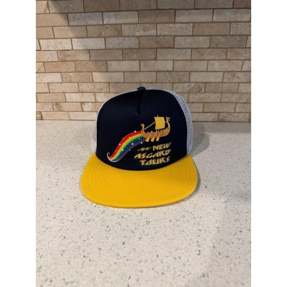 Disney Marvel Thor Love and Thunder New Asgard Tours Trucker Snapback Hat new